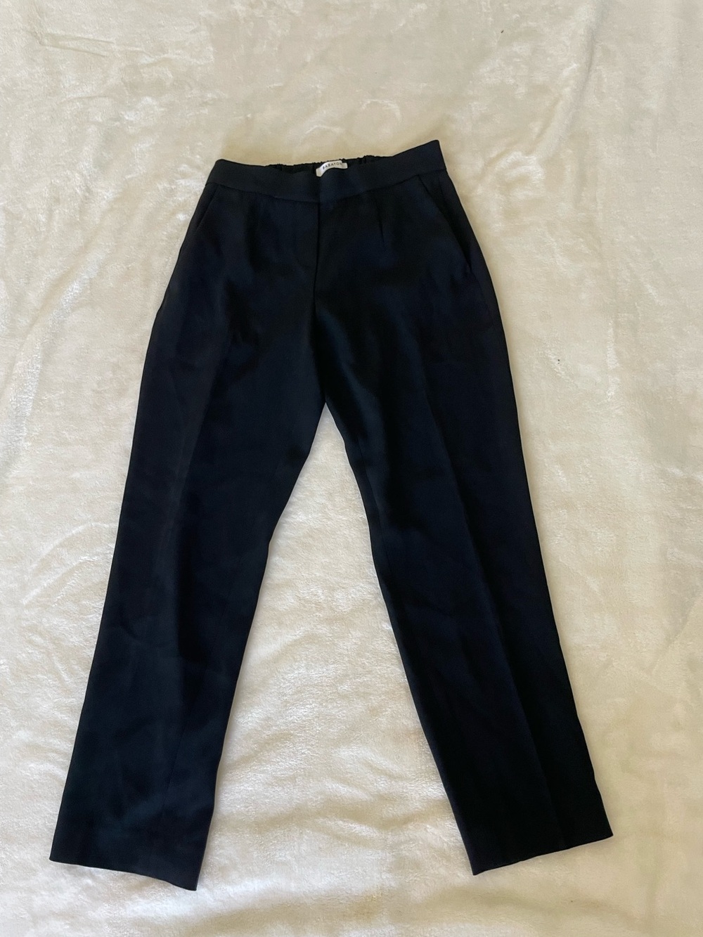Babaton Navy Straight-Leg Dress Pants